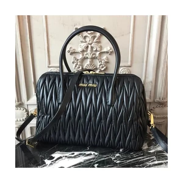 MiuMiu 2019 Matelasse Top Handle Tote Shoulder Bag… - 1