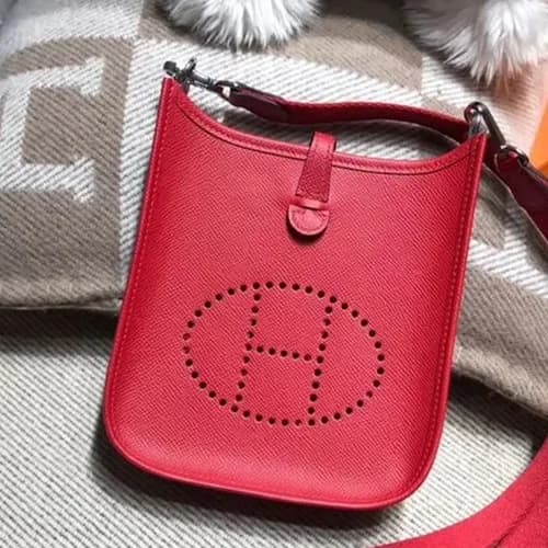Hermes Evelyne Epsom Leather Mini Shoulder Bag,17c… - 1
