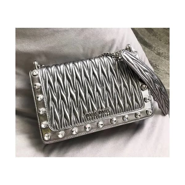 MiuMiu 2019 Matelasse Chain Shoulder Cross Bag,2… - 1