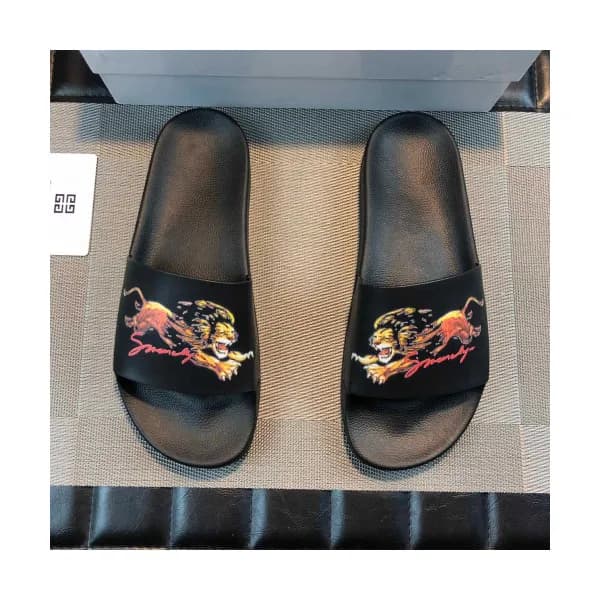 Givenchy 2019 Mens Casual Tiger Leather Slipper -… - 1