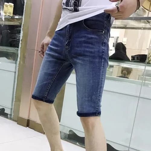 Calvin Klein 2019 Mens Business Denim Half Pants -… - 1