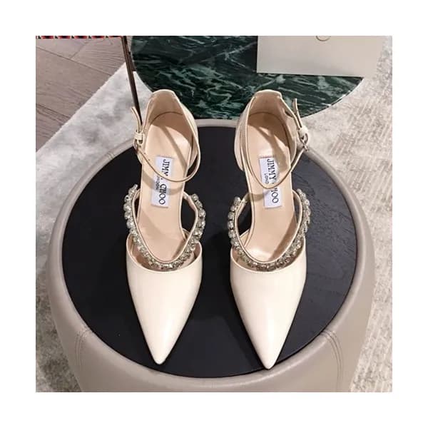Jimmy-Choo 2019 Ladies Crystal Patent Strap Sandal… - 1