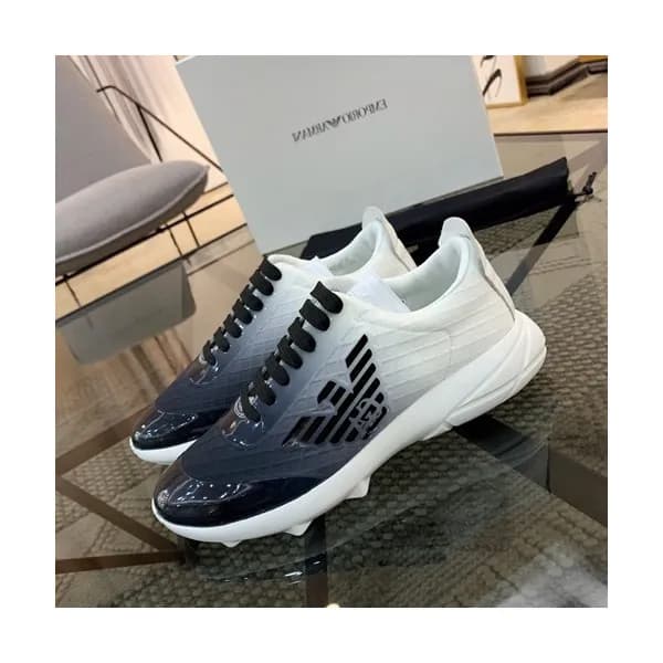 Armani 2019 Mens Leather Sneakers - 알마니 2019 남성용 … - 1