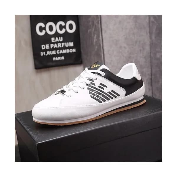 Armani 2019 Mens Leather Sneakers - 알마니 2019 남성용 … - 1
