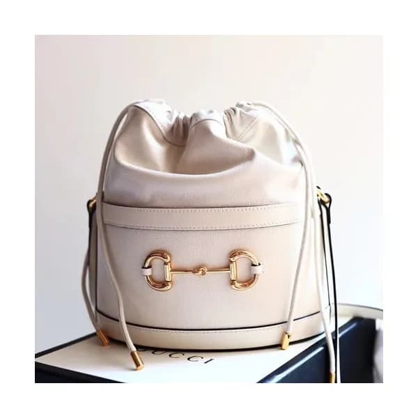 Gucci 2019 1955 Horsebit Leather Bucket Shoulder B… - 1