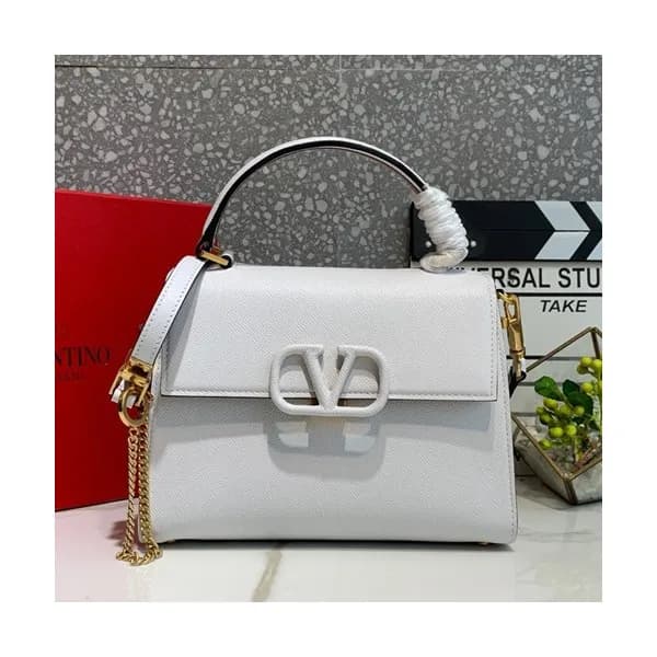 Valentino 2019 Leather Vsling Small Tote Shoudler … - 1