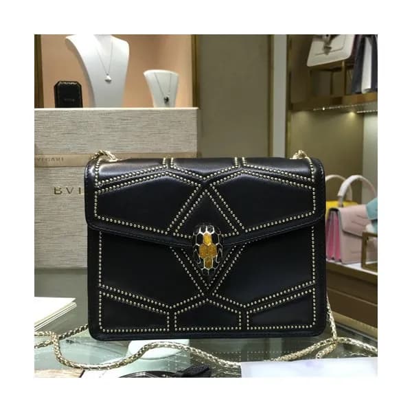 Bvlgari 2019 Serpenti Chain Tote Shoulder Bag,20cm… - 1