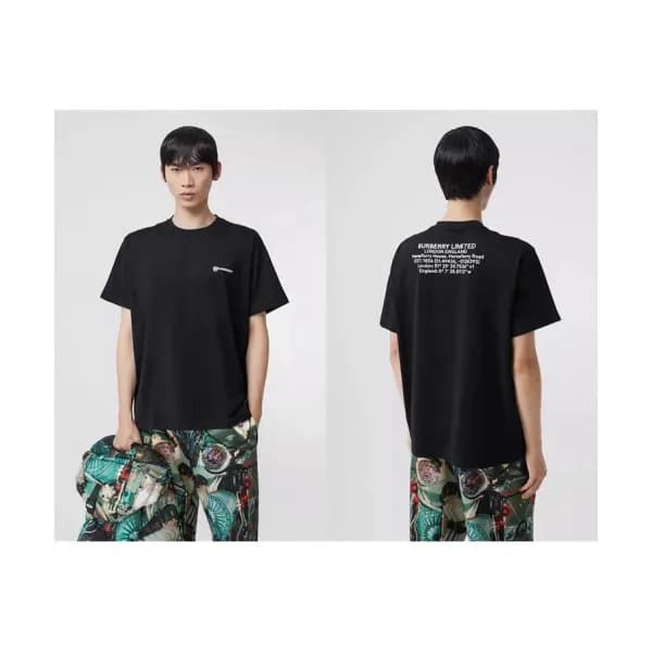 [버버리]Burberry 2019 Mens Logo Cotton Short Sleeved … - 1