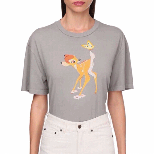 Miumiu 2020 Ladies Cotton Short Sleeved Tshirts - … - 1