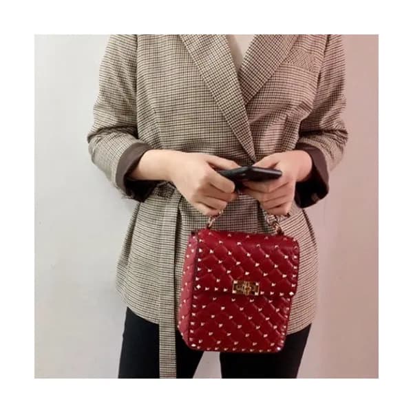 Valentino 2020 Leather Garavani Rockstud Spike Cha… - 1