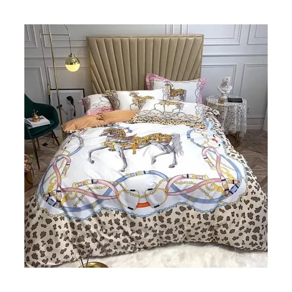 Hermes 2020 Supima Cotton Bedding 4 Set - 에르메스 202… - 1