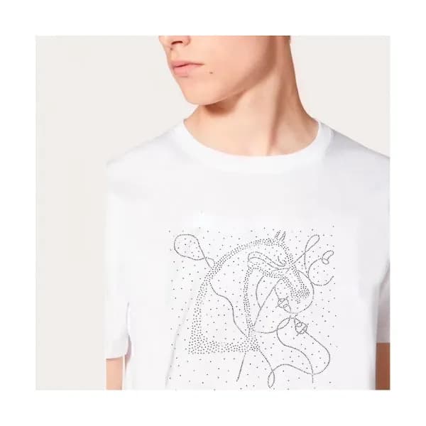 Hermes 2020 Mens Silket Crew-neck Short Sleeved T… - 1