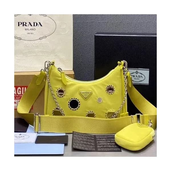 Prada 2020 Hobo Shoulder Bag,22CM - 프라다 2020 호보 숄더… - 1