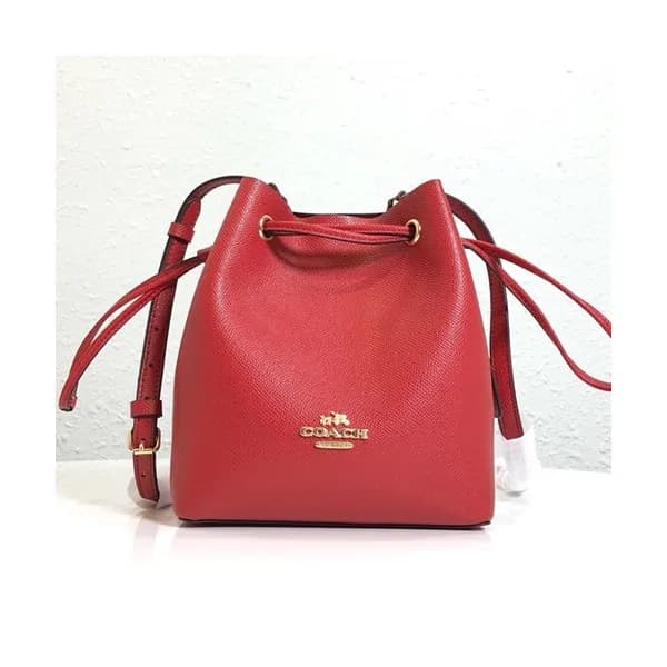 Coach 2020 Leather Bucket Shoulder Bag,20cm - 코치 2…