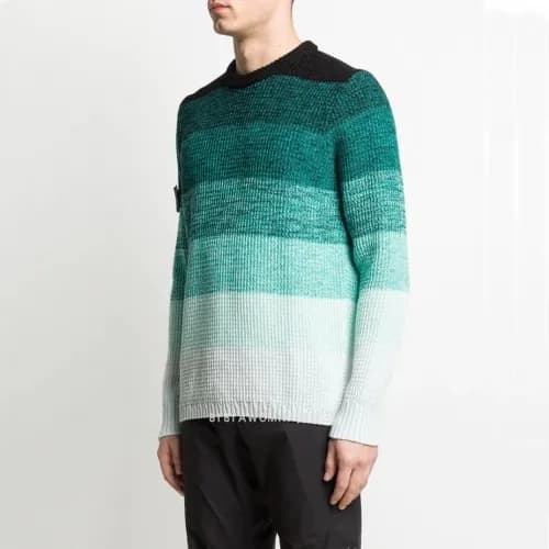 스톤아일랜드 남성 블루 크루넥 니트 - Stone Island Mens Blue Knits… - 1