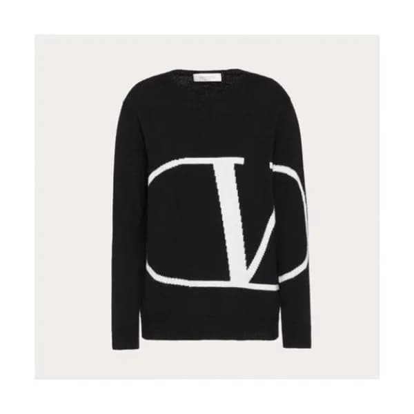 [발렌티노]Valentino 2020 Mens Big Logo Crew-neck Wool … - 1