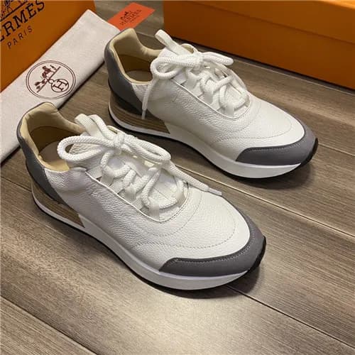 Hermes 2021 Men's Leather Sneakers - 에르메스 2021… - 1