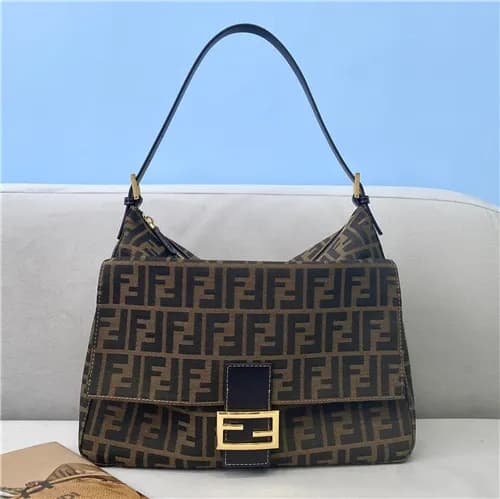 [펜디]Fendi 2021 Women's Fabric Hobo Bag,34cm - … - 1