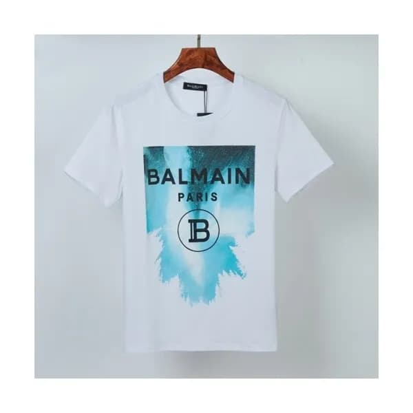 [발망]Balmain 2021 Mens Logo Cotton Short Sleeved Ts… - 1