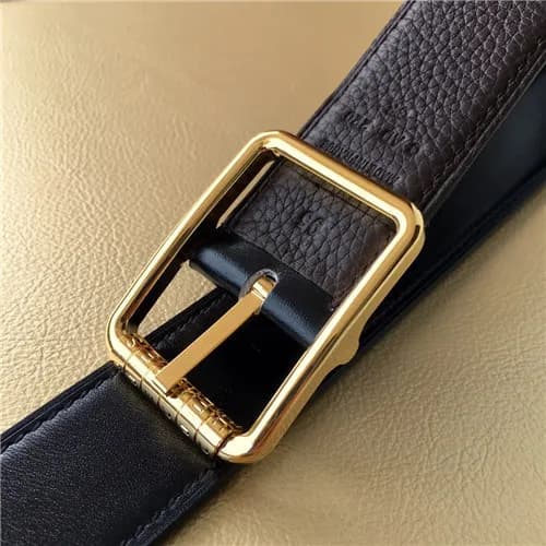 [매장판}Hermes 2021 Men's Leather Belt,3.2cm - 에르… - 1