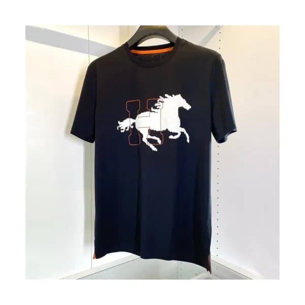 [에르메스]Hermes 2021 Mens Crew-neck Short Sleeved Tsh… - 1