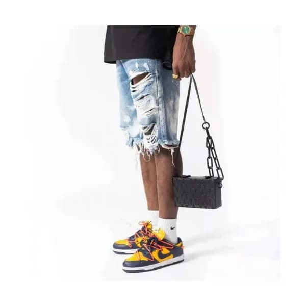 Amiri 2021 Mens Casual Denim Half Pants Blue - 아미리… - 1