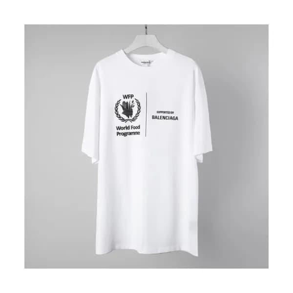 Balenciaga Mm/Wm Logo Cotton Short Sleeved Tshirt… - 1