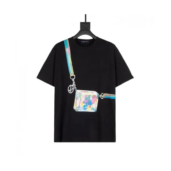 Louis vuitton Mm/Wm Logo Short Sleeved Tshirts Bl… - 1