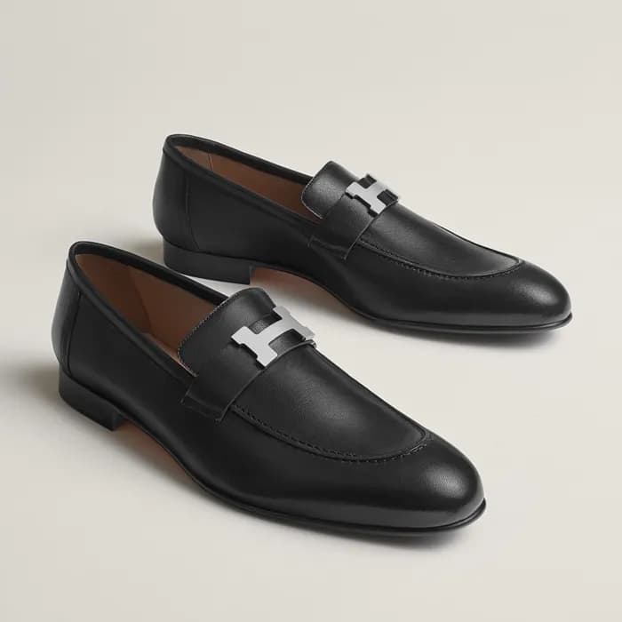 Hermes 에르메스 남성 Paris 블랙 로퍼 - Hermes Mens Black Loa… - 1