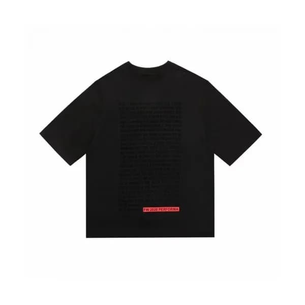 Rick Owens Mens Casual Short Sleeved Thirts Black… - 1