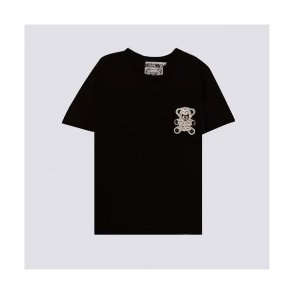 Moschino Mm/Wm Logo Cotton Short Sleeved Tshirts… - 1