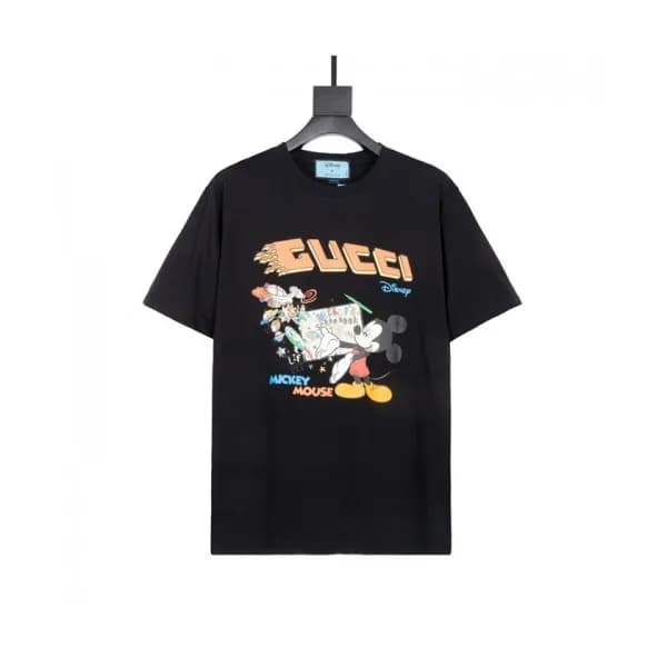 Gucci Mm/Wm Logo Short Sleeved Tshirts Black - 구찌… - 1