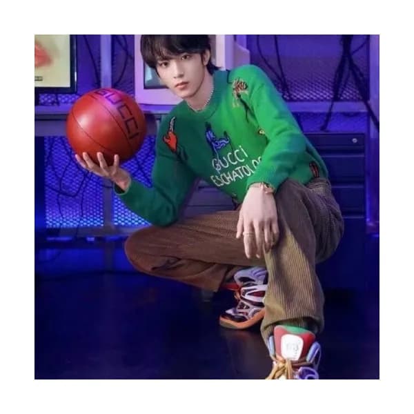Gucci Mm/Wm Logo Crew-neck Sweaters Green - 구찌 20… - 1