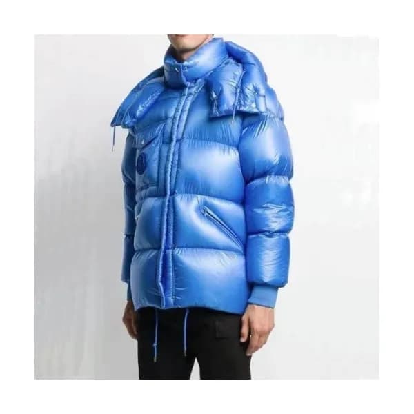 Moncler Mm/Wm Patch Logo Modern Down Padding Blue… - 1