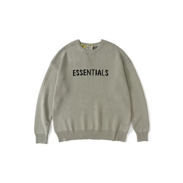 Fear of god Unisex Minimal wool Sweaters Gray - 피… - 1