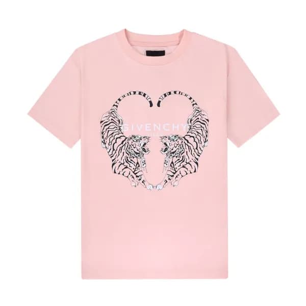 지방시 남자 크루넥 핑크 반팔티 - Unisex Pink Tshirts - giv0606x - 1