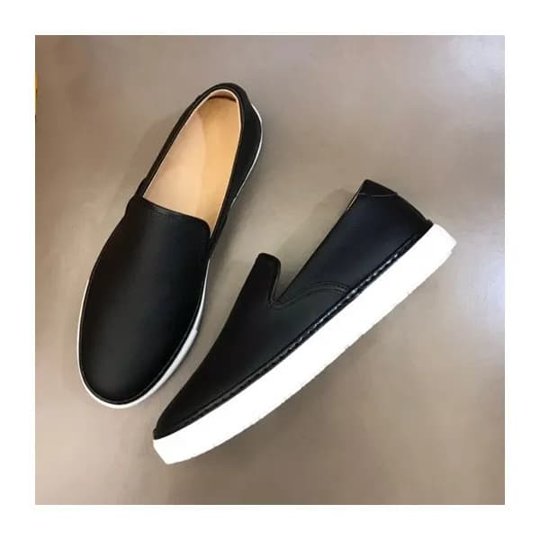 에르메스 남성 모던 블랙 로퍼 - Mens Black Loafer - her0769x - 1