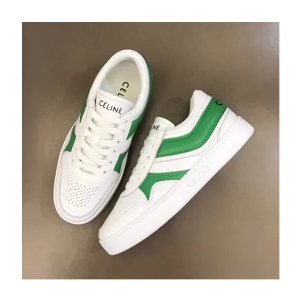 셀린느 남/녀 클래식 그린 스니커즈 - Celine Unisex Green Sneakers… - 1