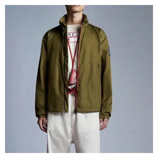 몽클레어 남성 미니멀 카키 자켓 - Mens Khaki Jackets - moc02491x - 1