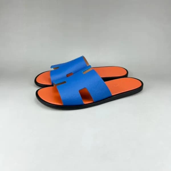 에르메스 남성 블루 이지미르 - Mens Blue Slippers - her0799x - 1
