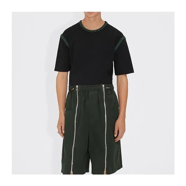 보테가 남성 크루넥 블랙 반팔티 - Mens Black Tshirts - bot0412x - 1