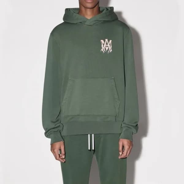 아미리 남성 캐쥬얼 그린 후드티 - Amiri Mens Green Hoodie - amr0… - 1