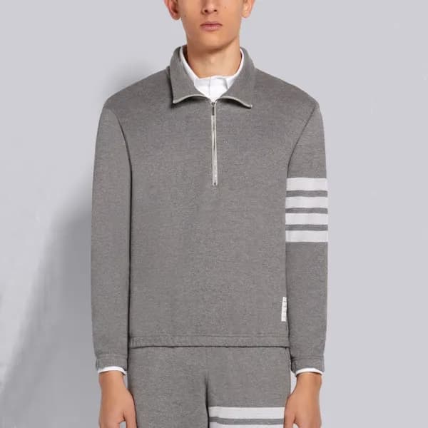 톰브라운 남성 그레이 맨투맨 - Thom Browne Mens Gray Tshirts - … - 1