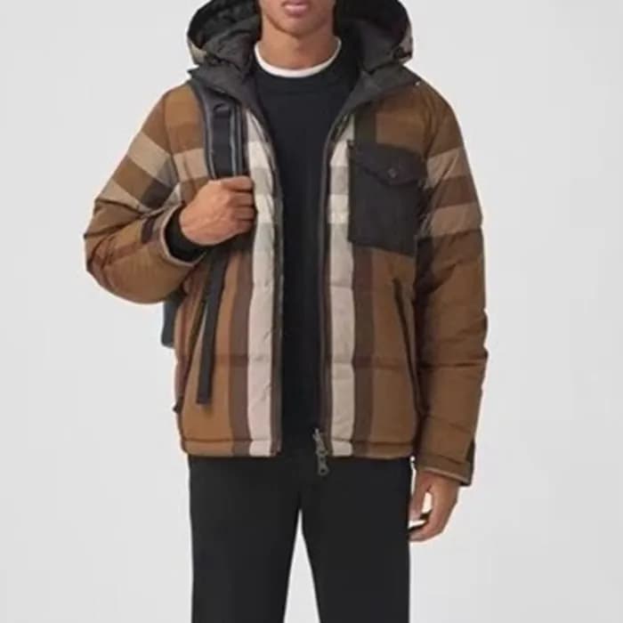 버버리 남성 카멜 덕다운 패딩 - Burberry Mens Camel Padding - b… - 1