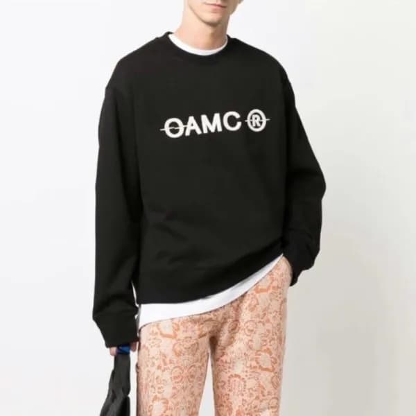 오에이엠씨 남성 블랙 맨투맨 - OAMC Mens Black Sweatshirts - oa…
