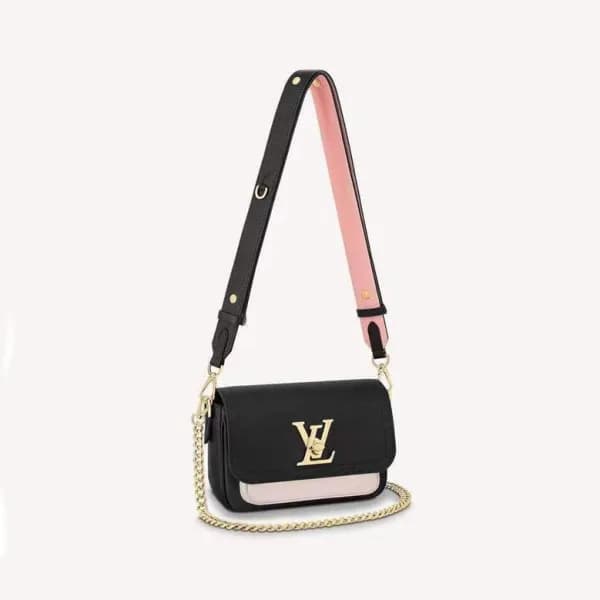 루이비통 여성 블랙 락미백 - Louis vuitton Womens Black Lockme… - 1
