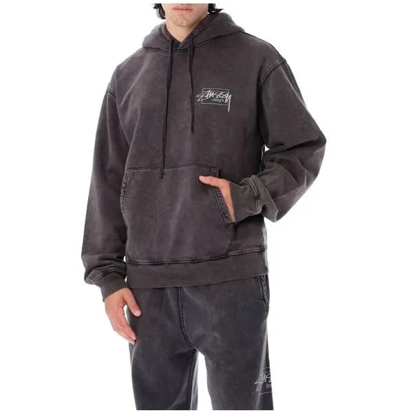 스터시 남성 블랙 후드티 - Stussy Mens Black Hoodie - stu02x - 1