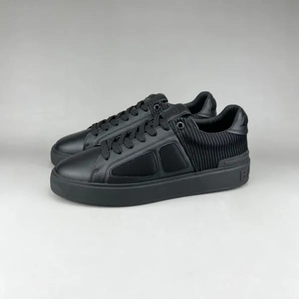 발망 남성 트렌디 블랙 스니커즈 - Balmain Mens Black Sneakers - … - 1