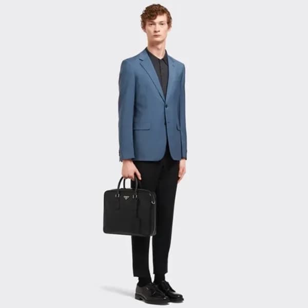 프라다 남성 블랙 서류가방 - Prada Mens Black Tote Bag - pr147… - 1