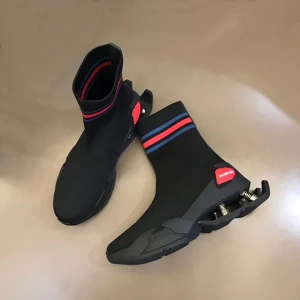 발렌시아가 남성 블랙 하이탑 스니커즈 - Balenciaga Mens Black Sneak… - 1